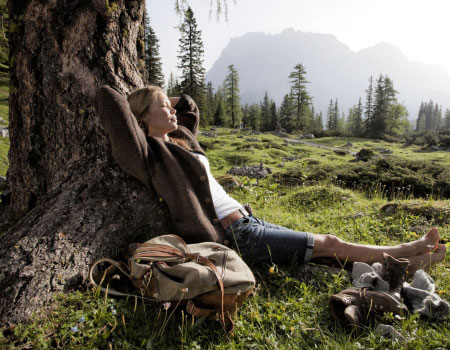 sommer wandern pension berwang zugspitzarena baum